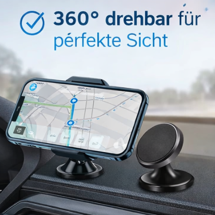 Magnetische Auto-Handyhalterung 360° – Extra starker Halt ohne Verrutschen