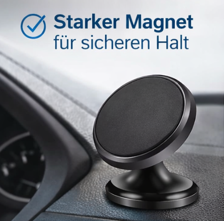 Magnetische Auto-Handyhalterung 360° – Extra starker Halt ohne Verrutschen